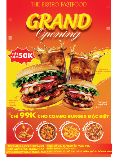 Poster nhà hàng đồ ăn nhanh