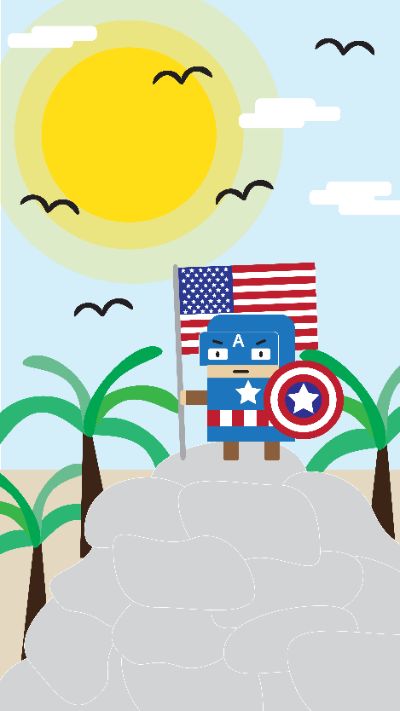 Captain America chinh phục 1 vùng đất vô tri