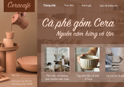 Quán cà phê đồ gốm