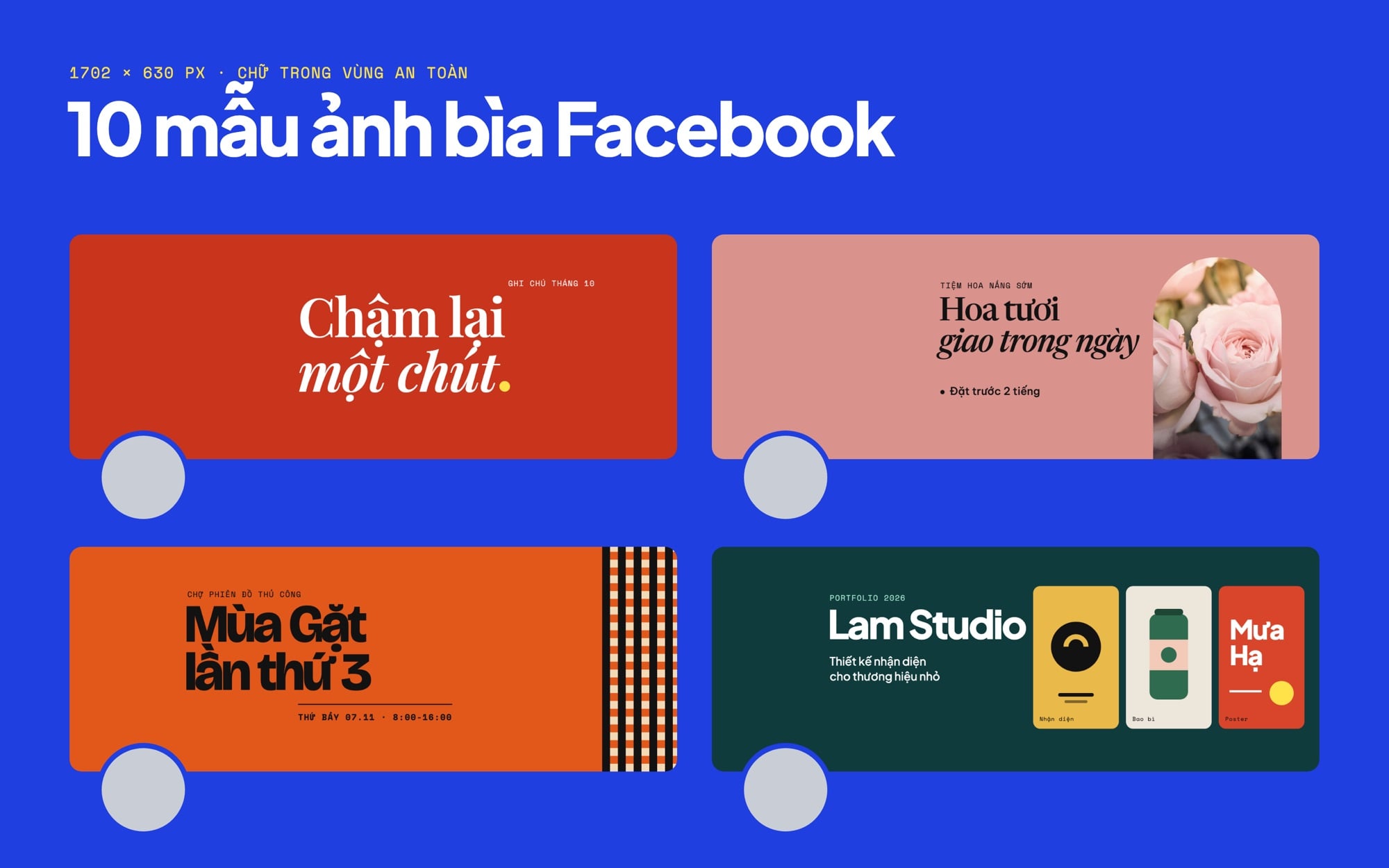 Mẫu ảnh bìa Facebook đẹp do ColorME thiết kế