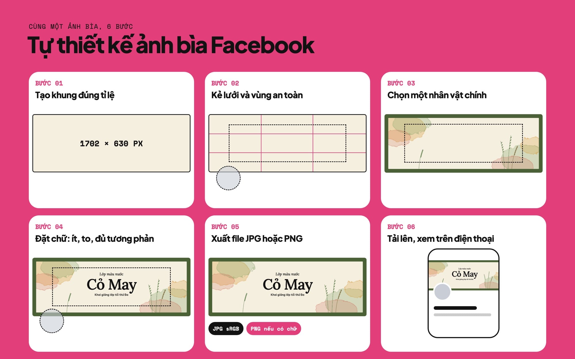 Các bước tự thiết kế ảnh bìa Facebook