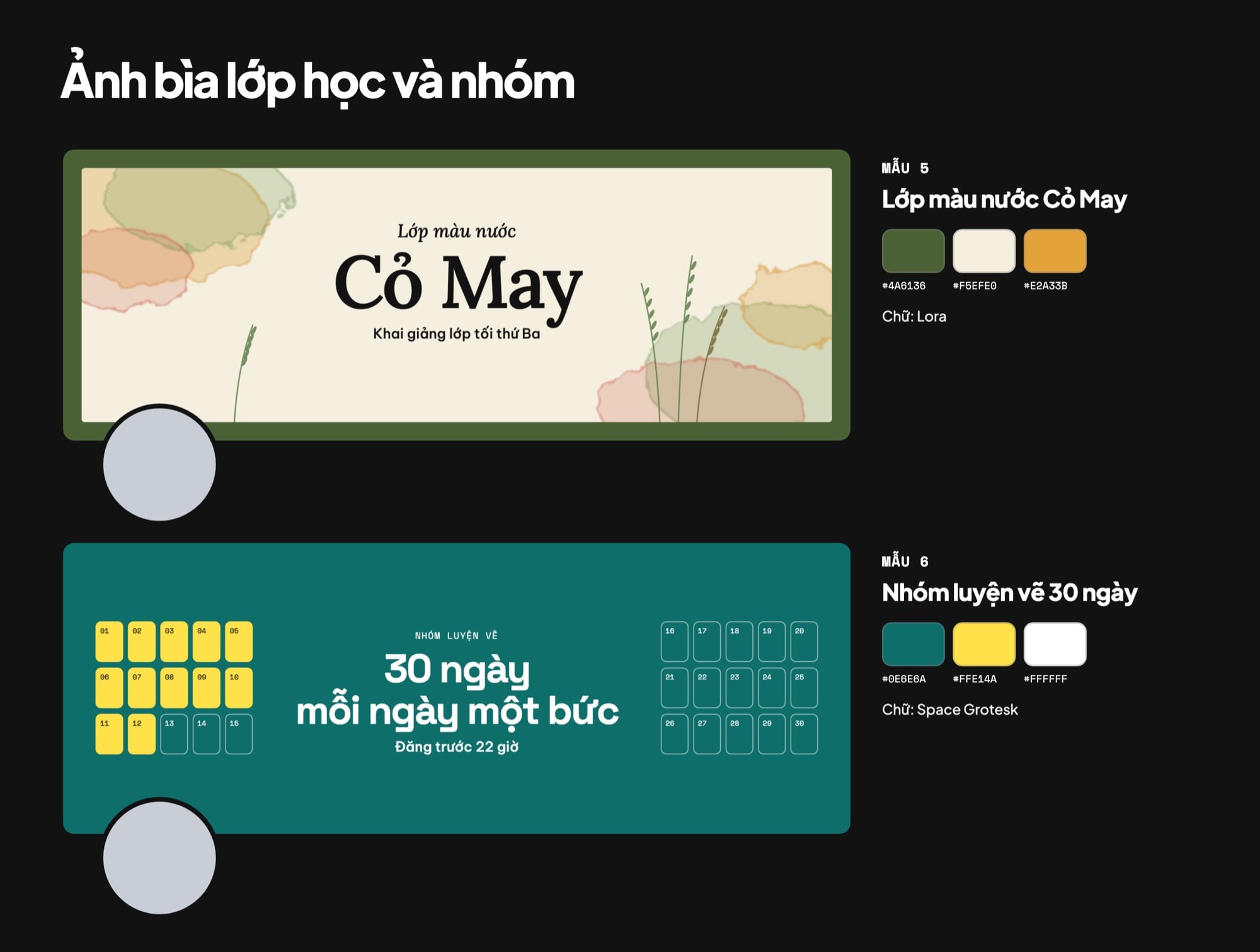 Mẫu ảnh bìa Facebook cho lớp học và nhóm