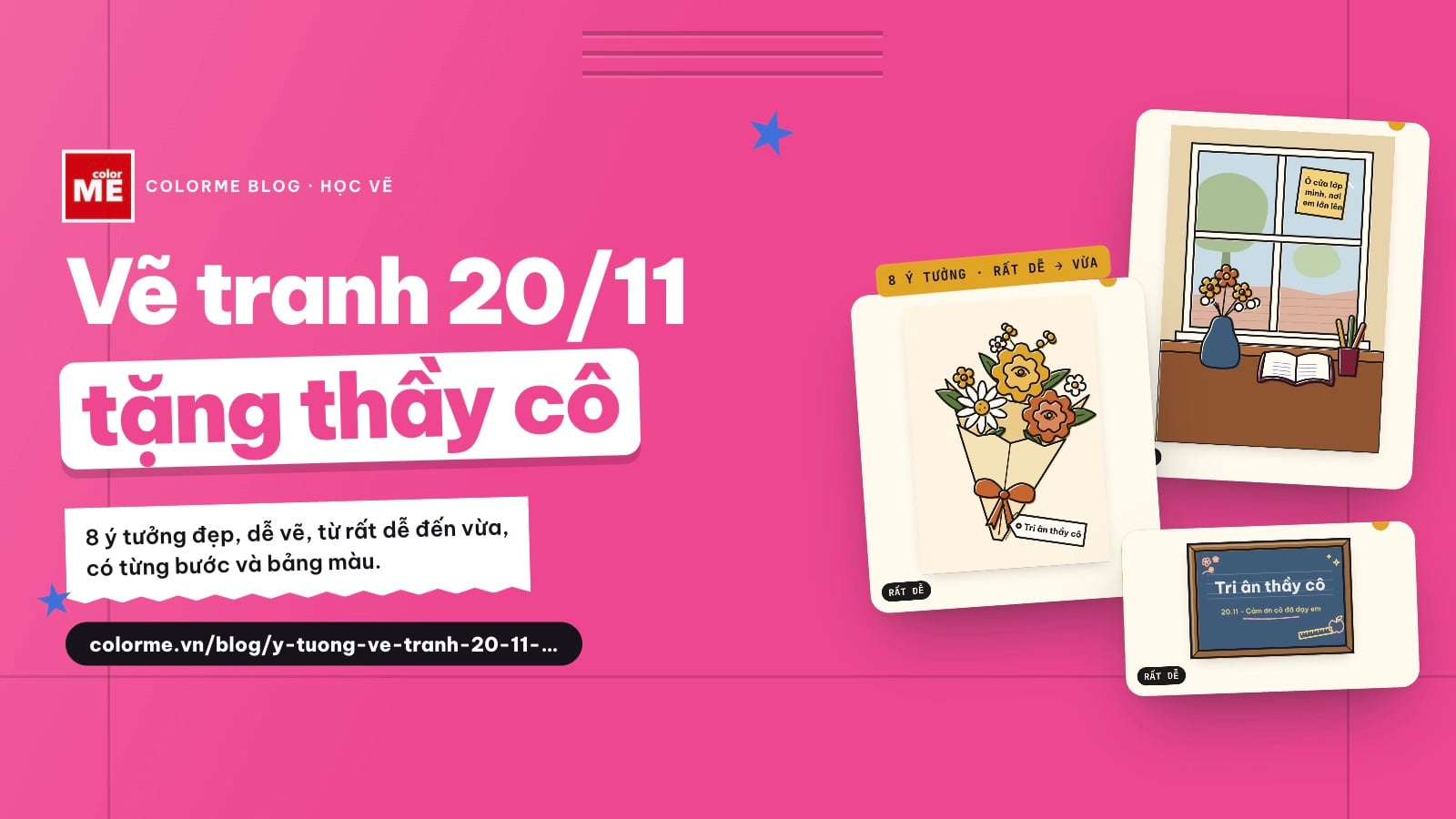 image - Ý tưởng vẽ tranh 20/11 đẹp, dễ vẽ tặng thầy cô