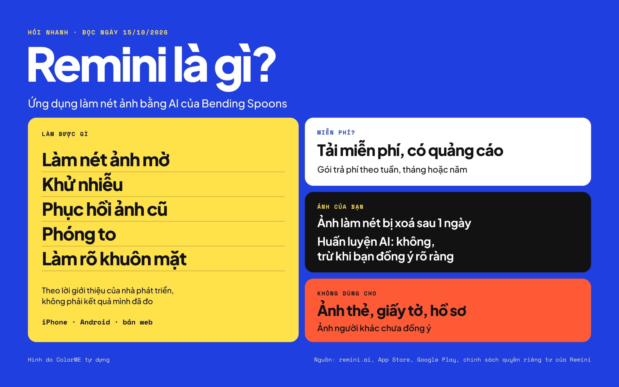 Remini là gì: tính năng, miễn phí hay trả phí, ảnh của bạn, khi nào không dùng