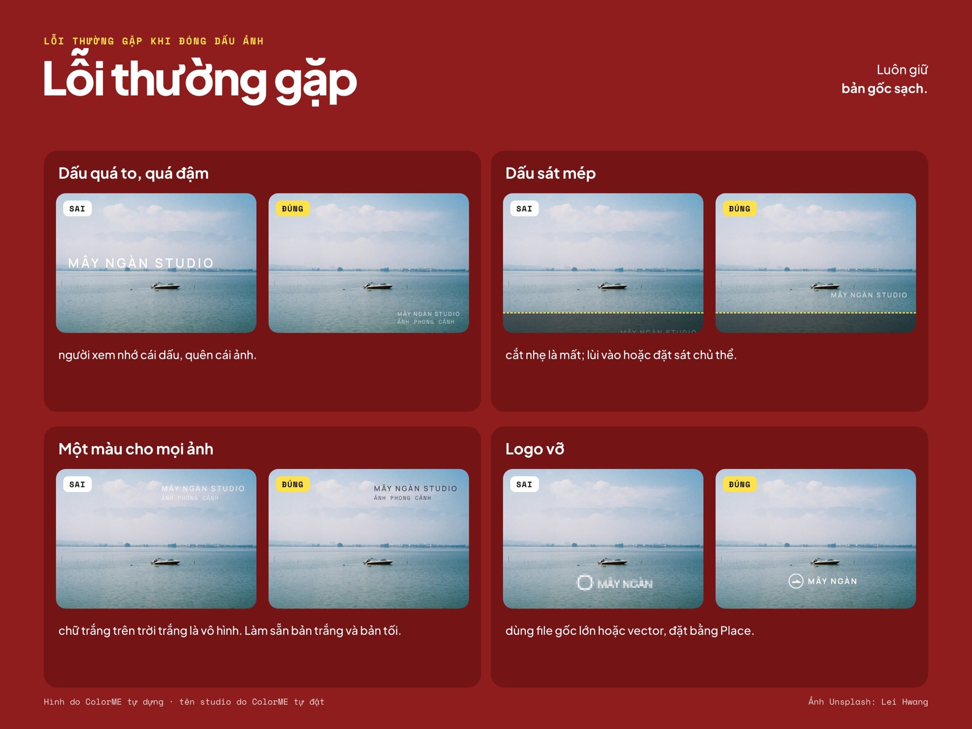4 lỗi thường gặp khi đóng dấu ảnh và cách sửa
