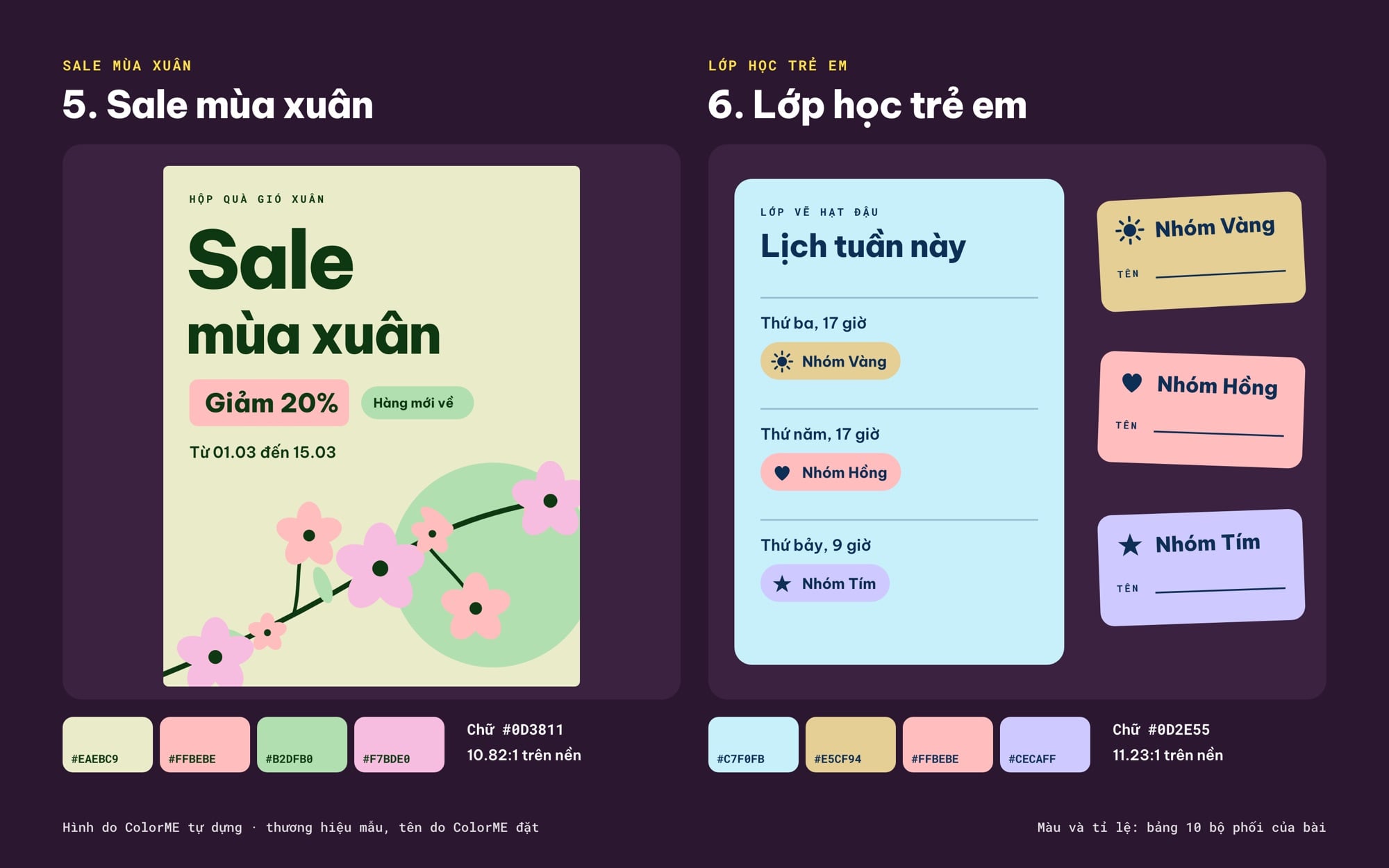 Bộ màu pastel sale mùa xuân và lớp học trẻ em áp dụng cho thiết kế mẫu