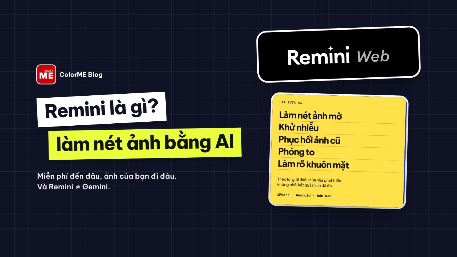 Remini là gì? Làm nét ảnh bằng AI và những điều cần cân nhắc