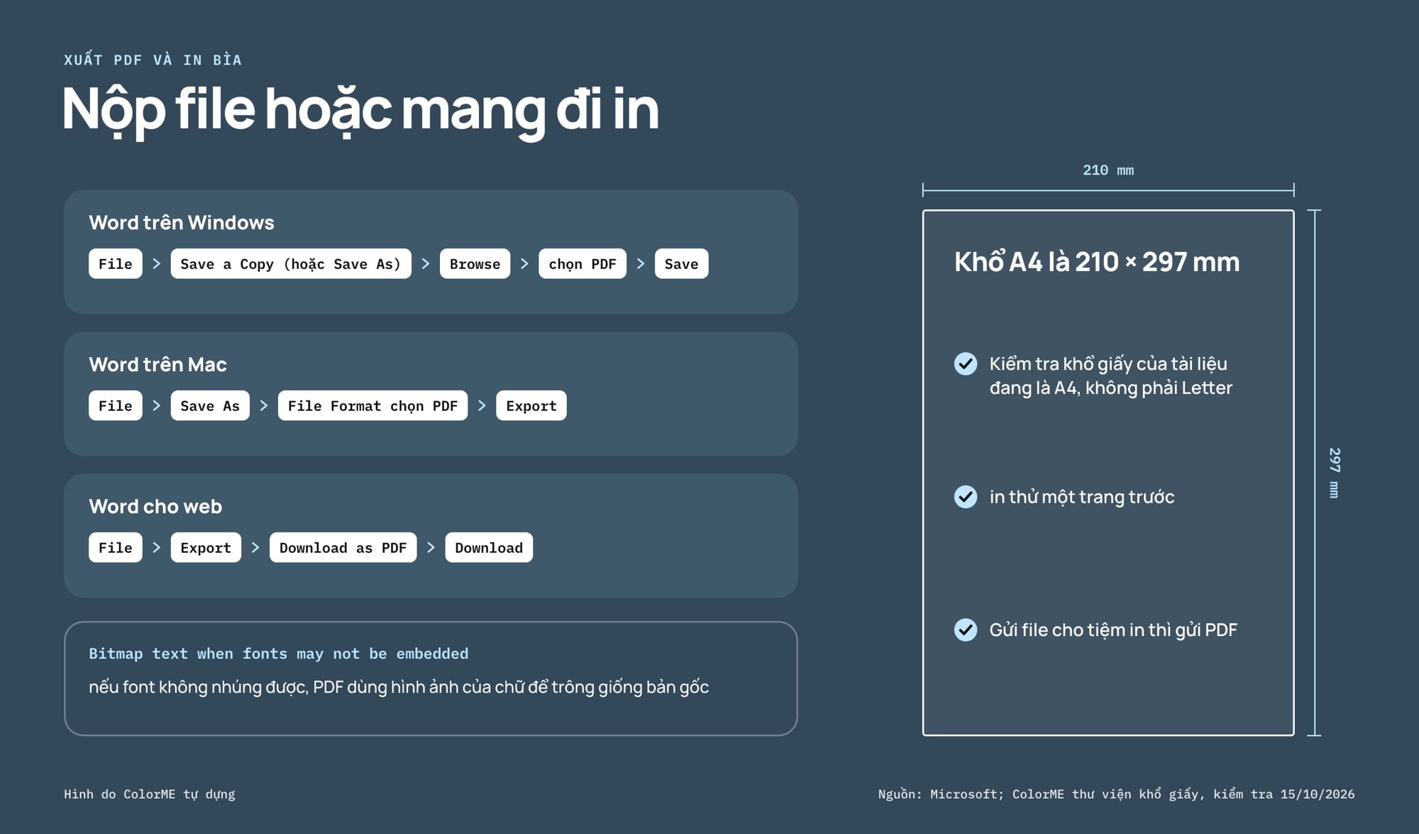 Cách lưu bìa tiểu luận thành PDF trên Word Windows, Mac và web