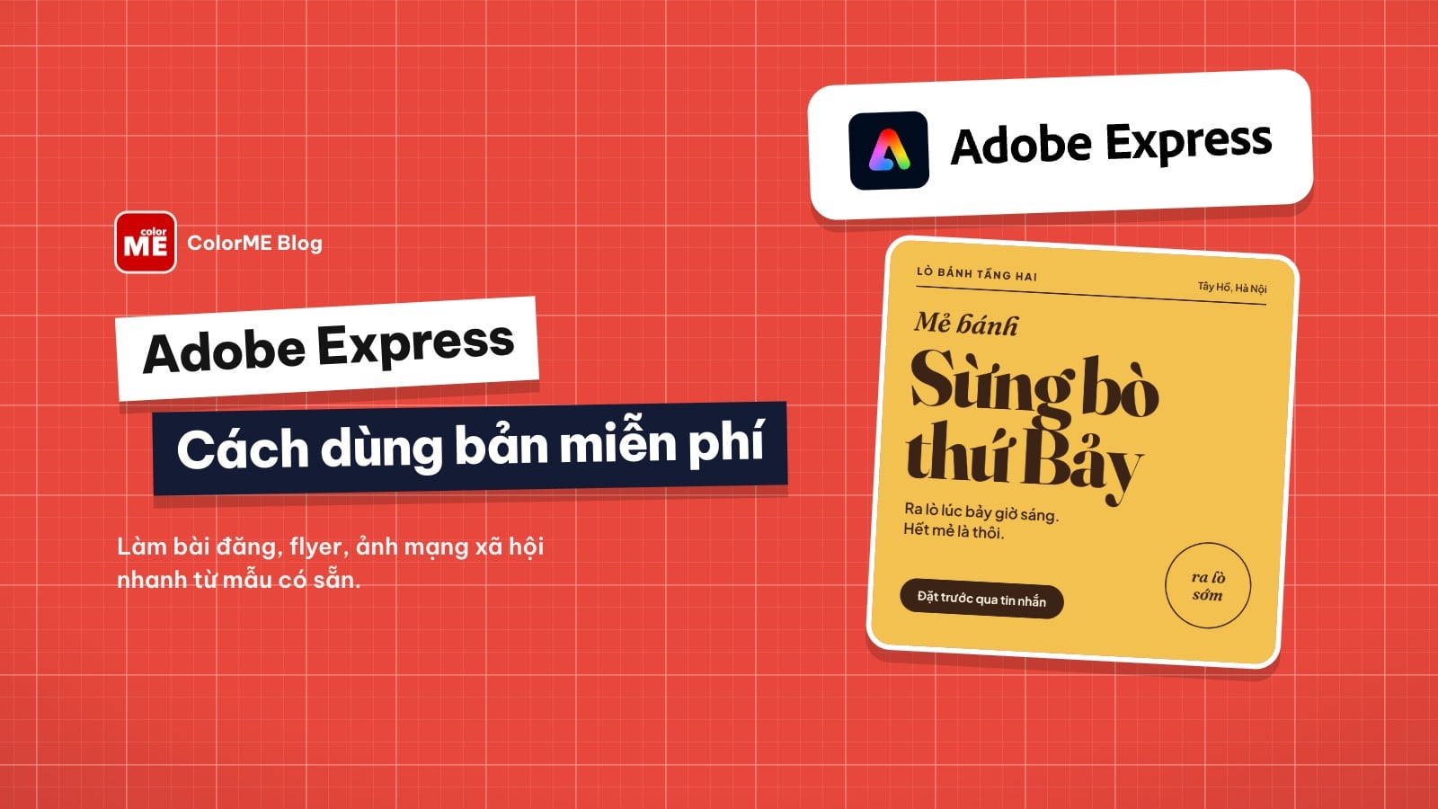 Adobe Express: cách dùng bản miễn phí để thiết kế nhanh