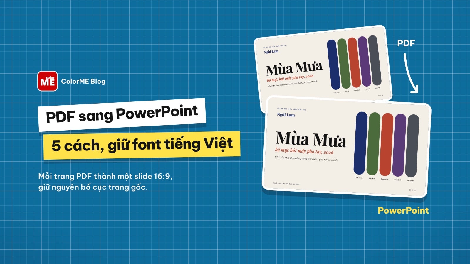 Cách chuyển PDF sang PowerPoint để sửa slide: 5 cách và lỗi font tiếng Việt