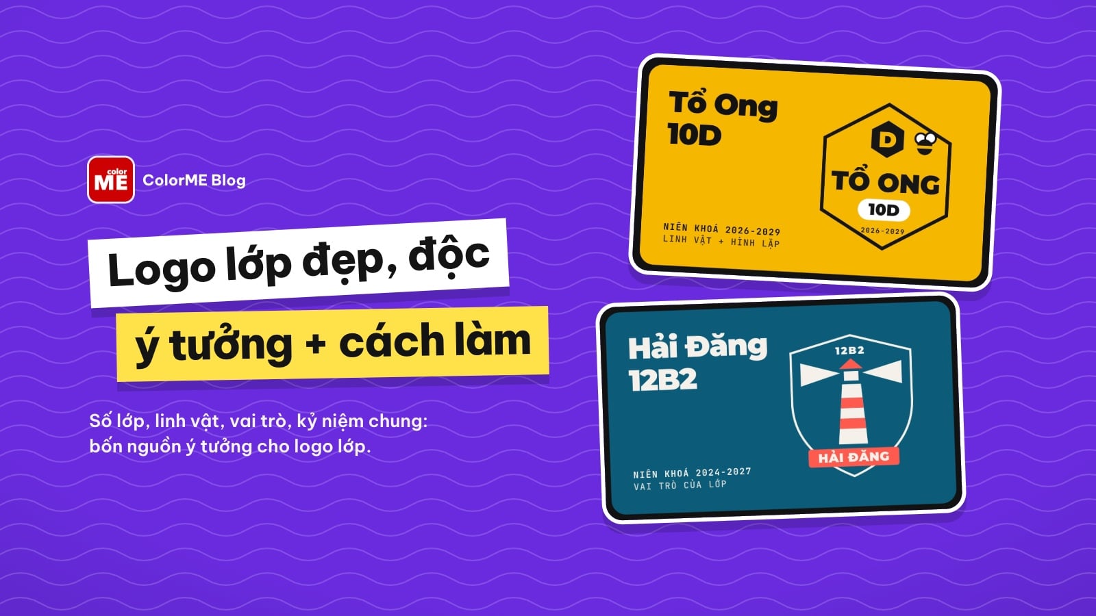 Cách tạo logo lớp đẹp, độc: ý tưởng và từng bước thiết kế