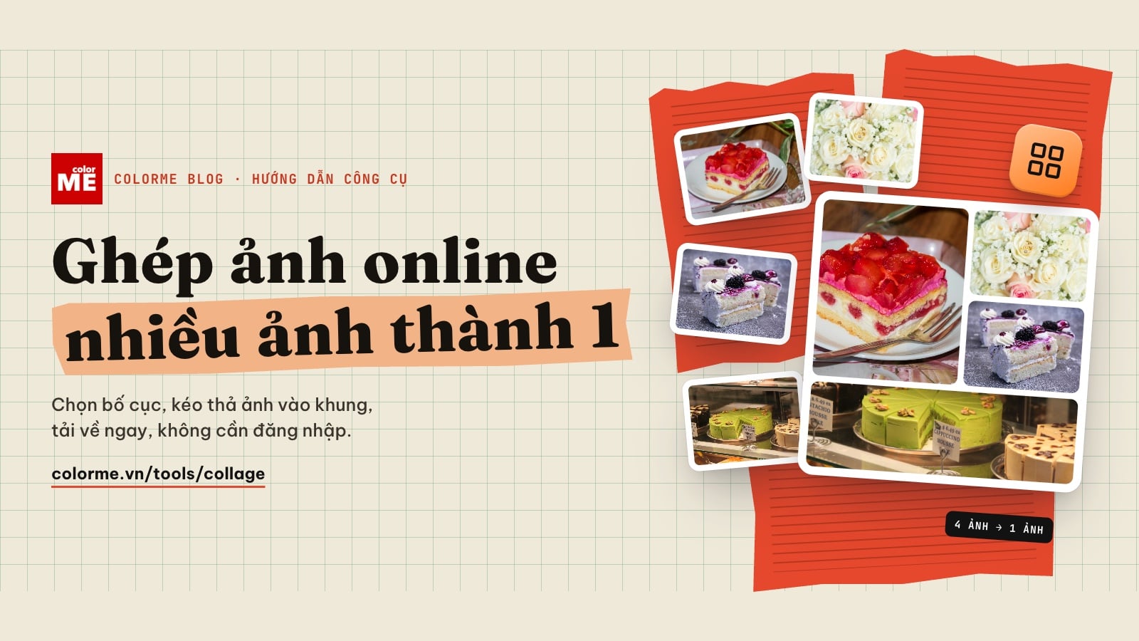 Cách ghép ảnh online miễn phí: ghép nhiều ảnh thành 1 ảnh, không cần đăng nhập