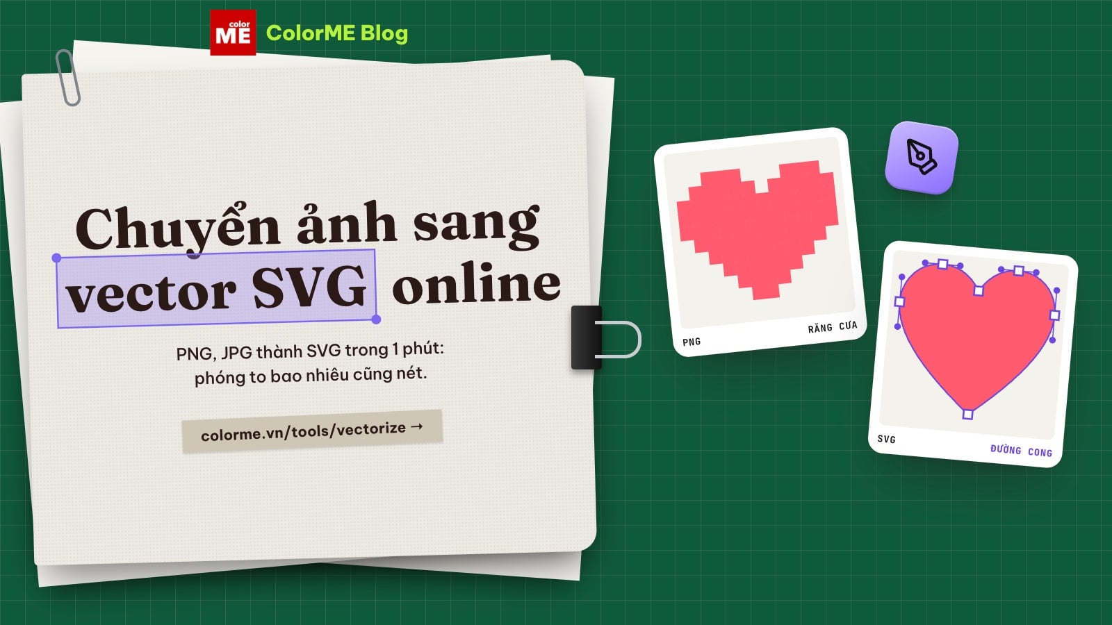 Chuyển ảnh sang vector online miễn phí: PNG, JPG sang SVG trong 1 phút