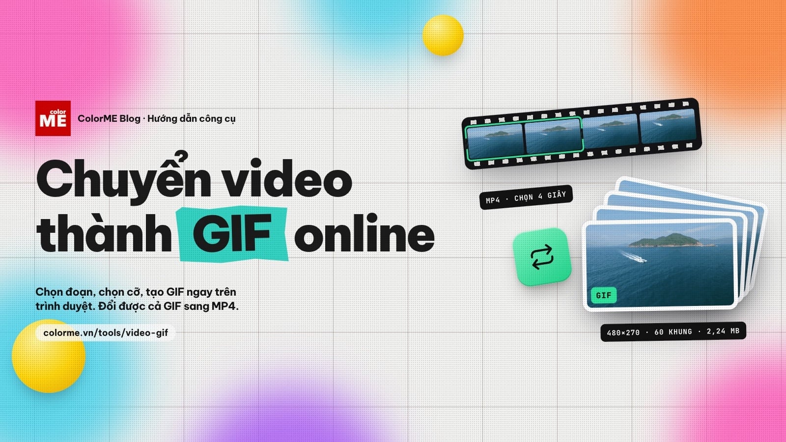 Chuyển video thành GIF online miễn phí: cách tạo GIF từ video, đổi GIF sang MP4