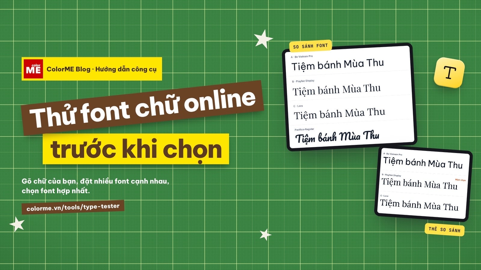 Thử font chữ online: xem trước font tiếng Việt trước khi cài