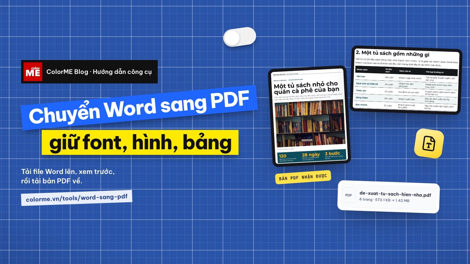 Cách chuyển Word sang PDF giữ nguyên font, hình và mục lục