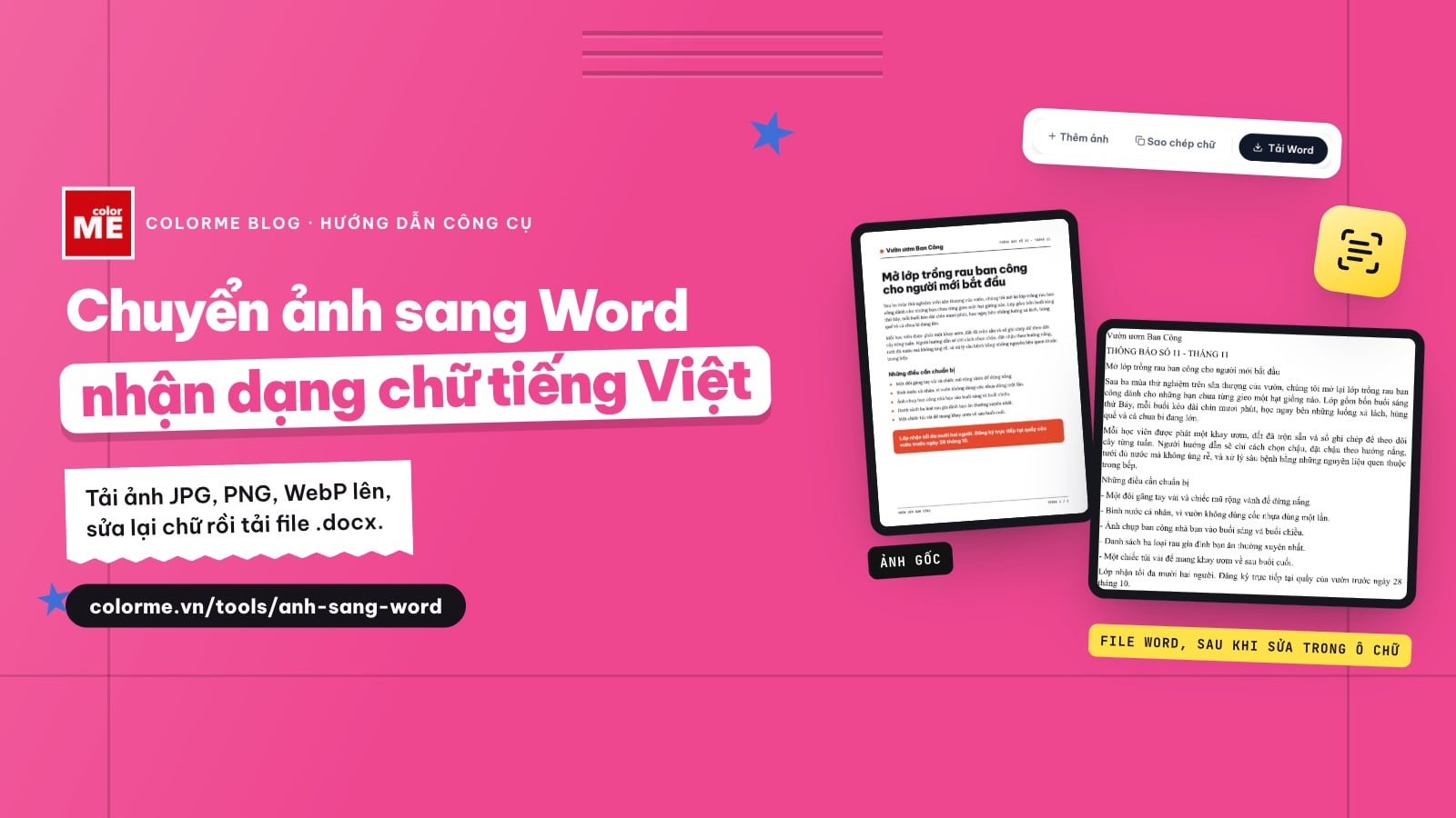 Cách chuyển ảnh sang Word chỉnh sửa được, đọc tiếng Việt có dấu