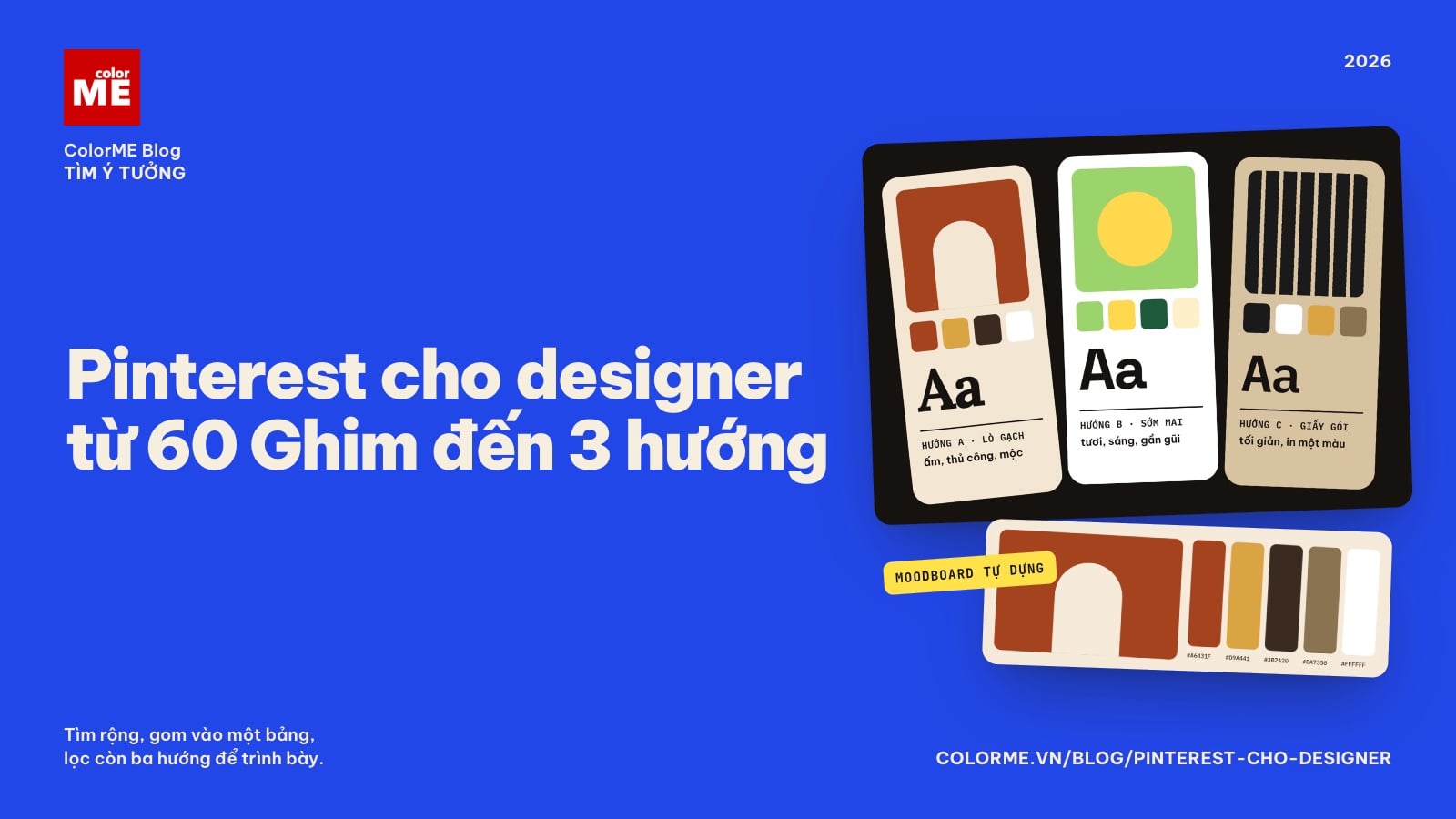 Pinterest cho designer: cách tìm ý tưởng và lập bảng moodboard