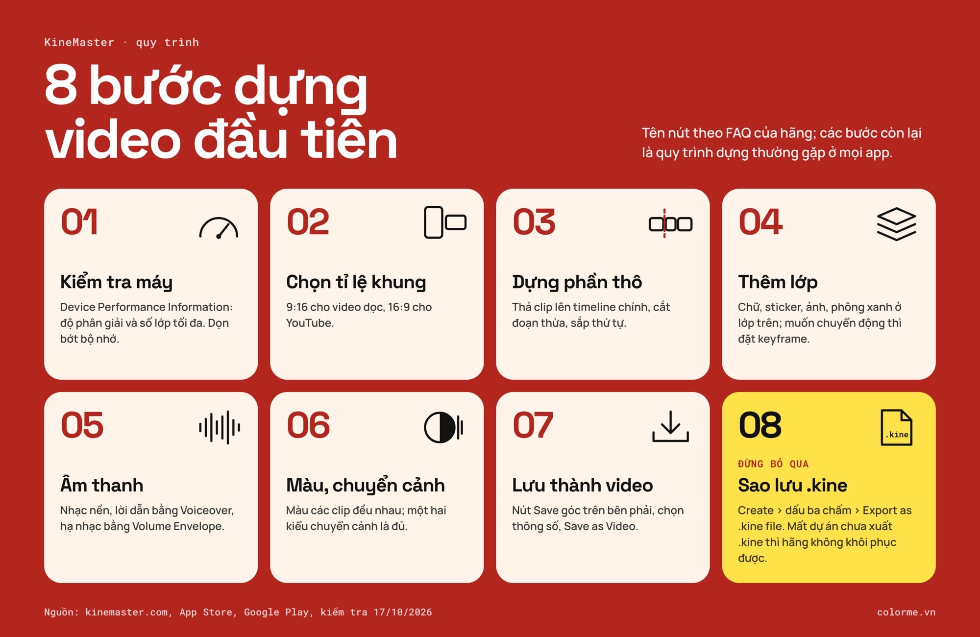 8 bước dựng video đầu tiên trên điện thoại với KineMaster