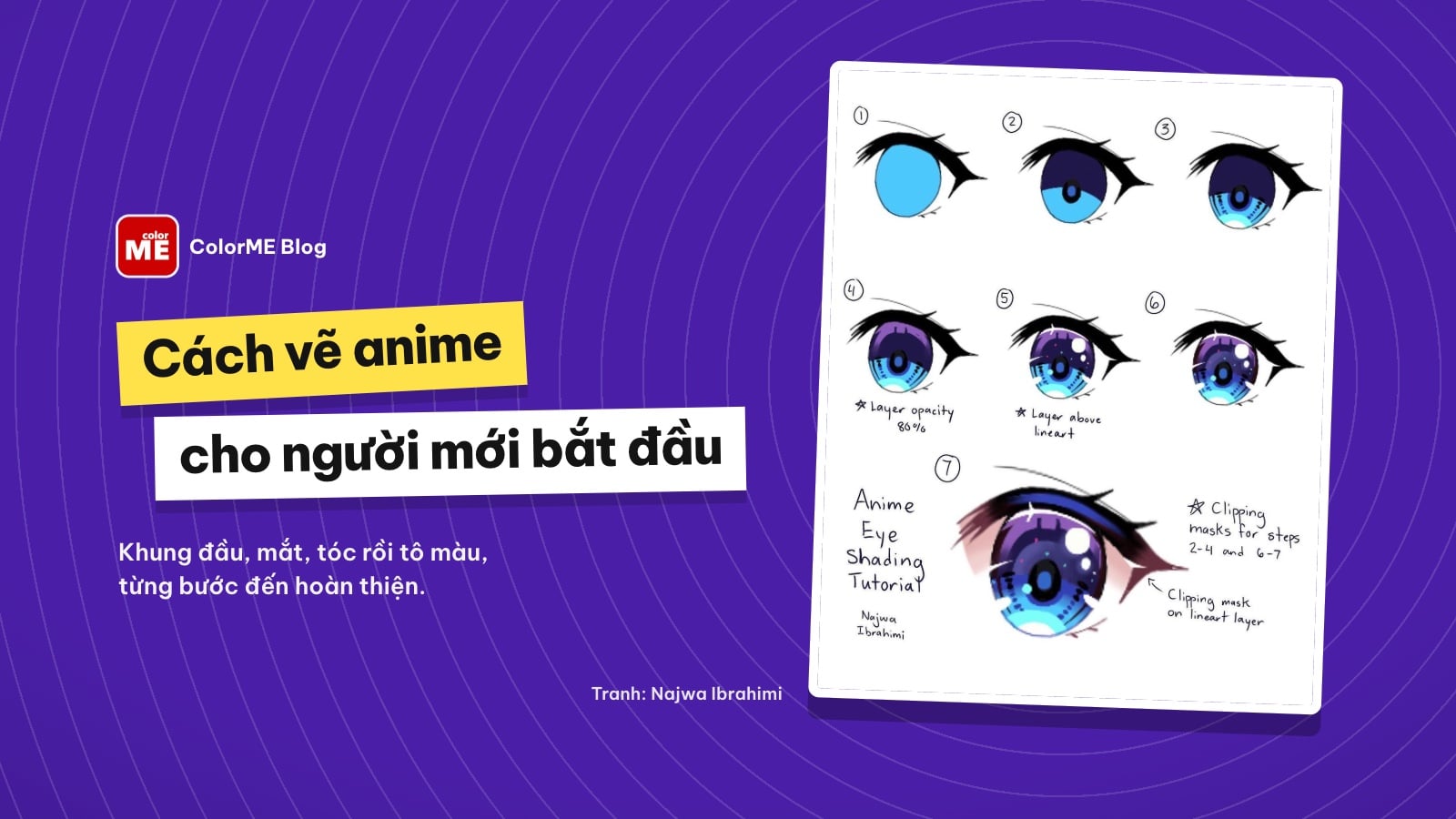 Cách vẽ anime cho người mới bắt đầu: từ khung đầu đến hoàn thiện
