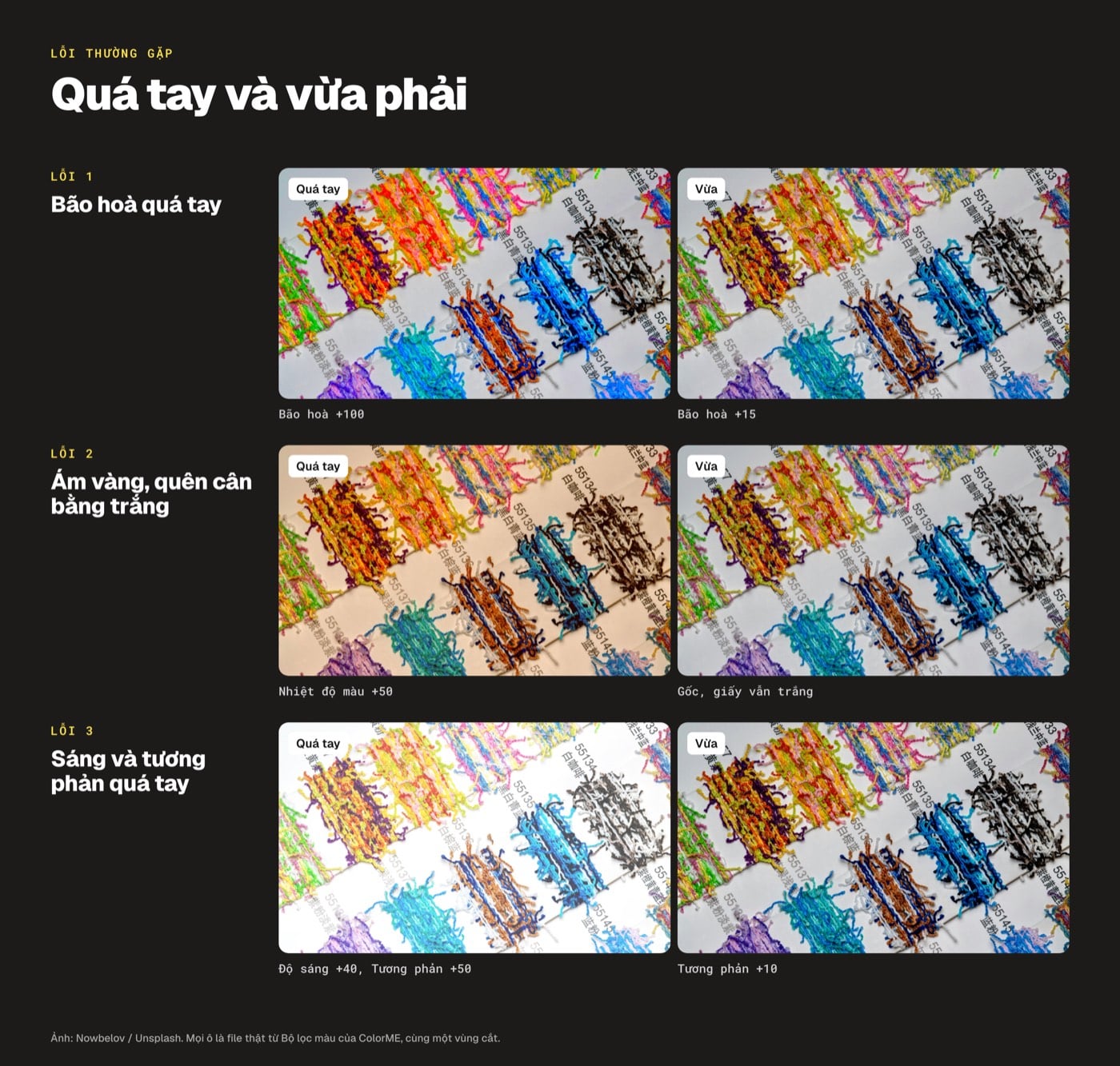 Lỗi thường gặp khi edit ảnh: quá tay và vừa phải