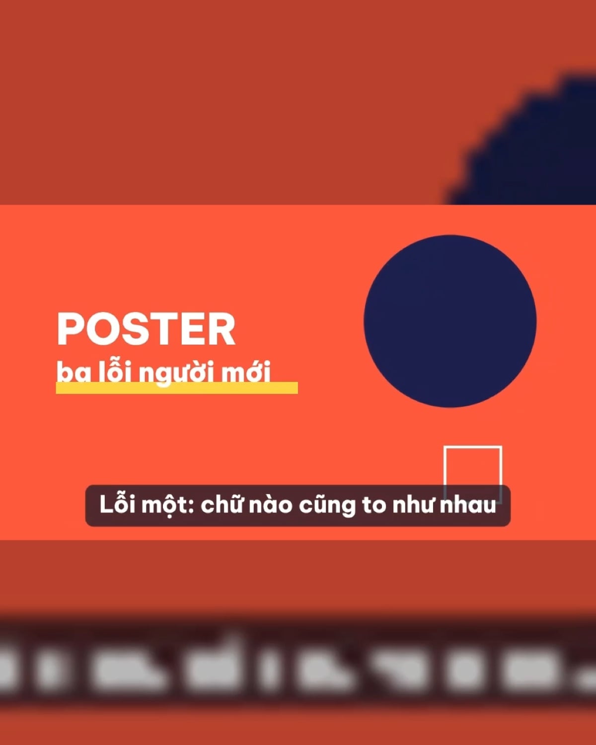 Khung hình video 4:5 với nền mờ làm nhoè phụ đề có sẵn