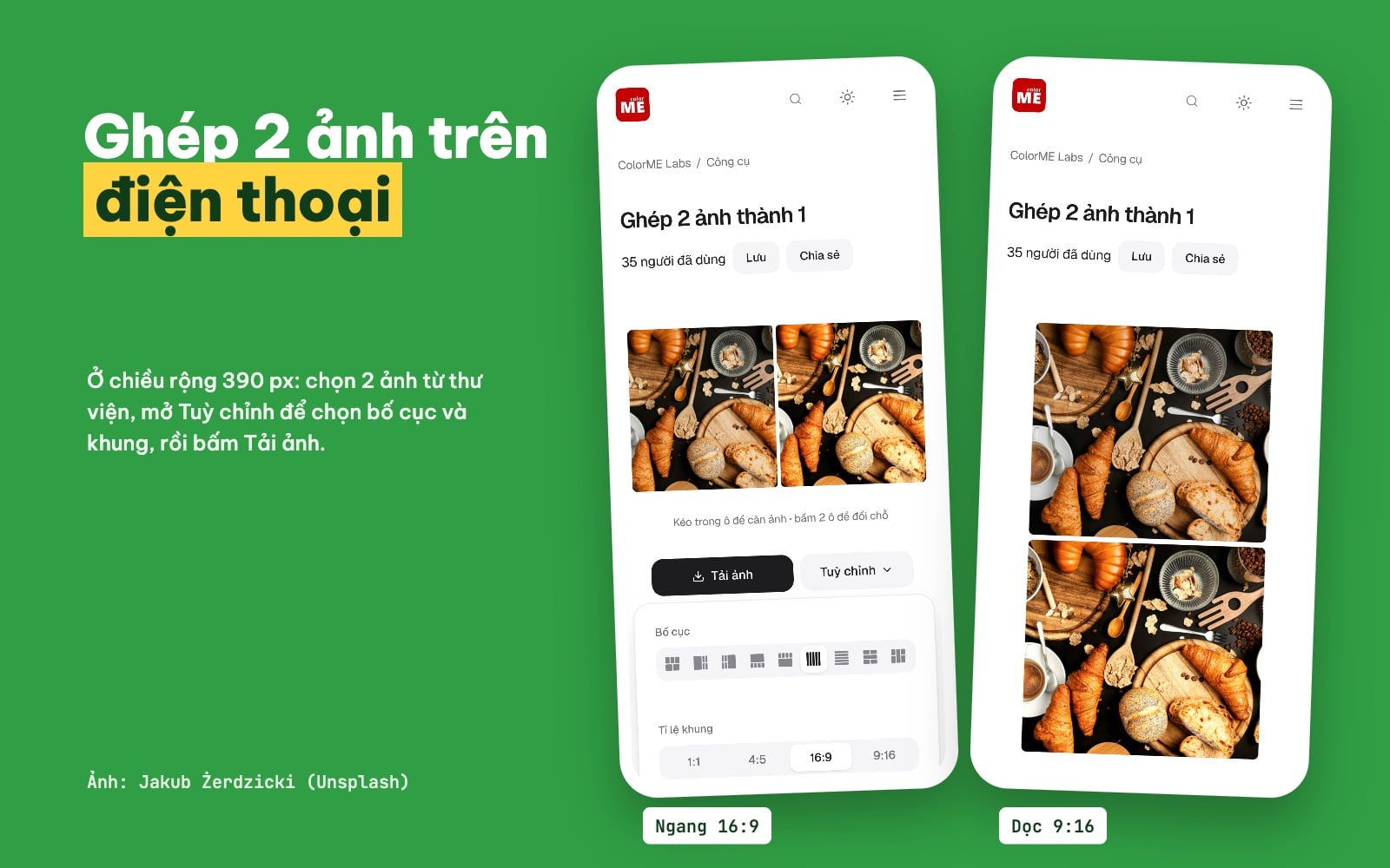 Ghép 2 ảnh thành 1 trên điện thoại