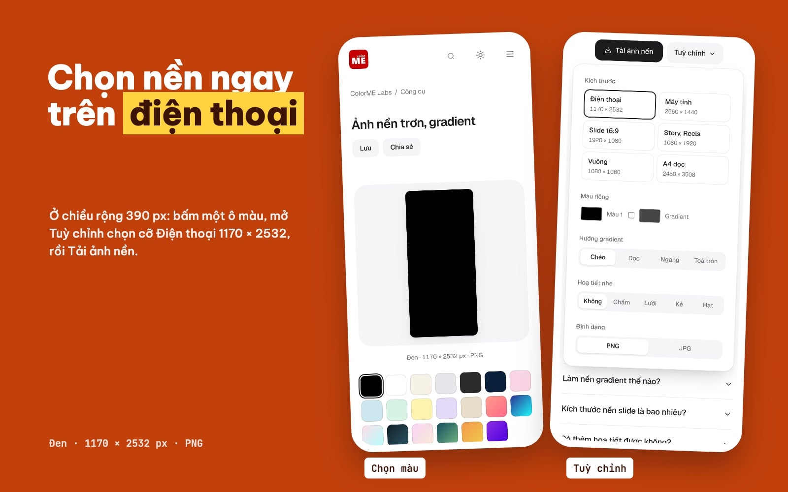 Tải ảnh nền trơn trên điện thoại