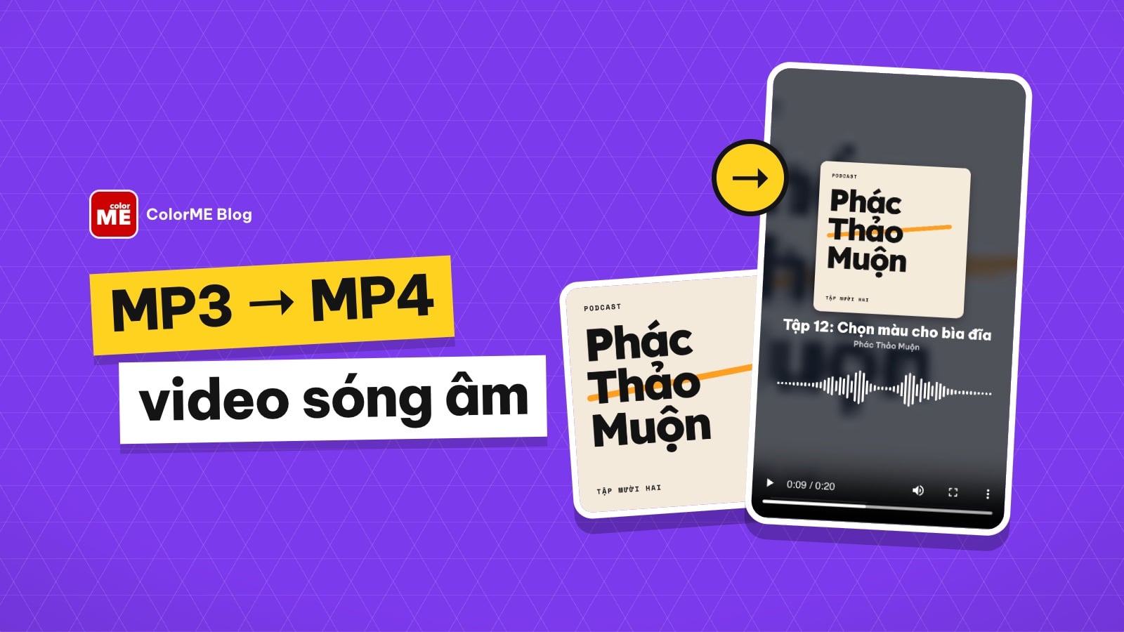 Chuyển MP3 sang MP4: tạo video sóng âm có ảnh bìa cho bài hát