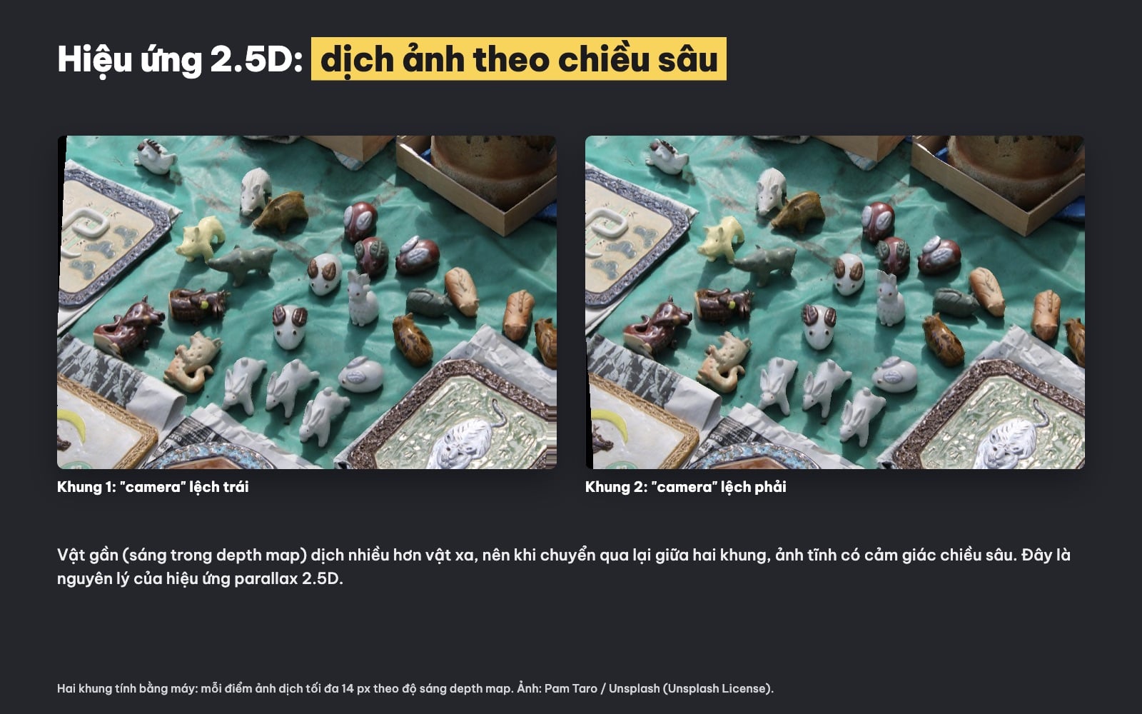 Hiệu ứng 2.5D parallax từ ảnh 2D và depth map