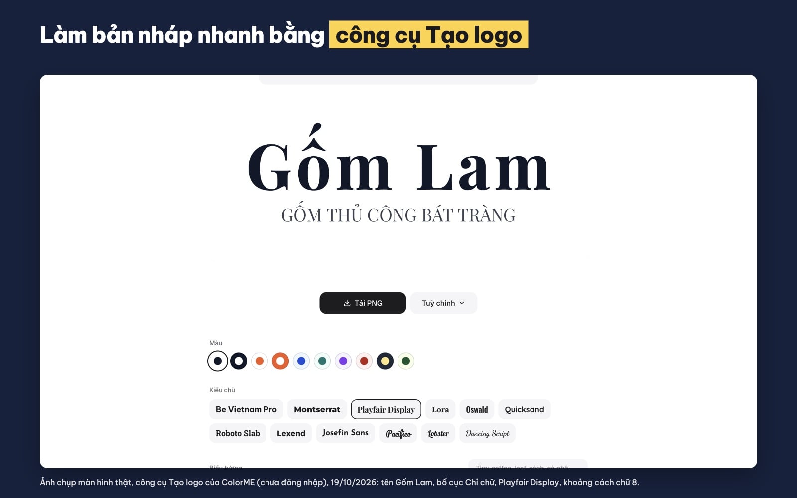 Tạo logo chữ online miễn phí theo tên