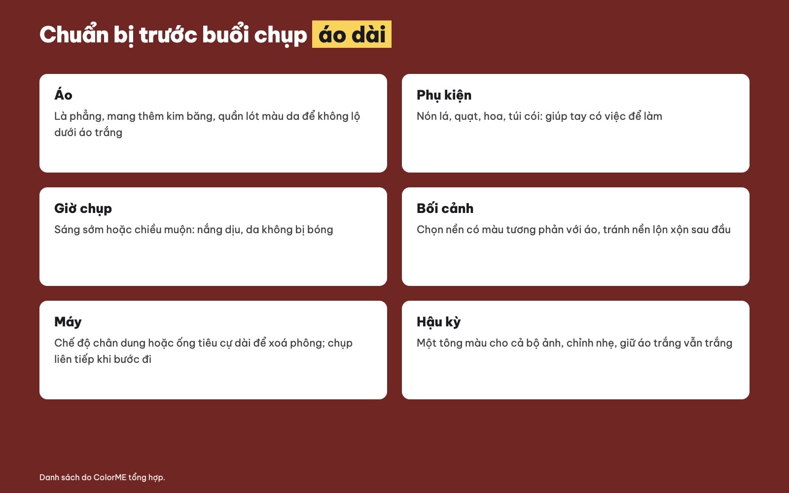 Chuẩn bị chụp ảnh áo dài