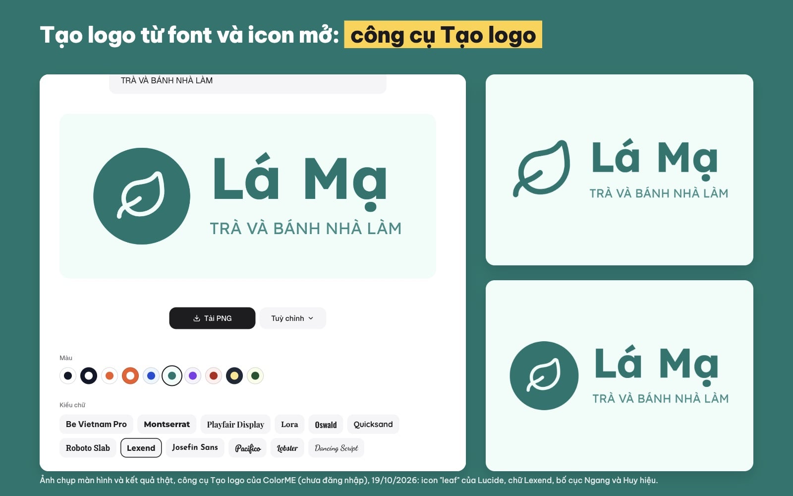 Tạo logo miễn phí bằng công cụ online