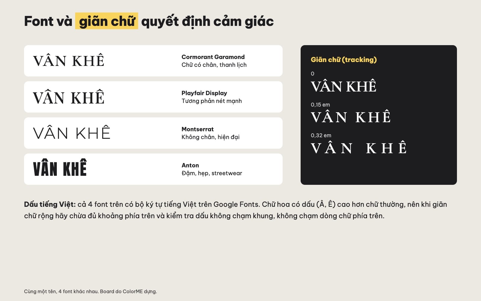Font chữ và giãn chữ cho logo thời trang