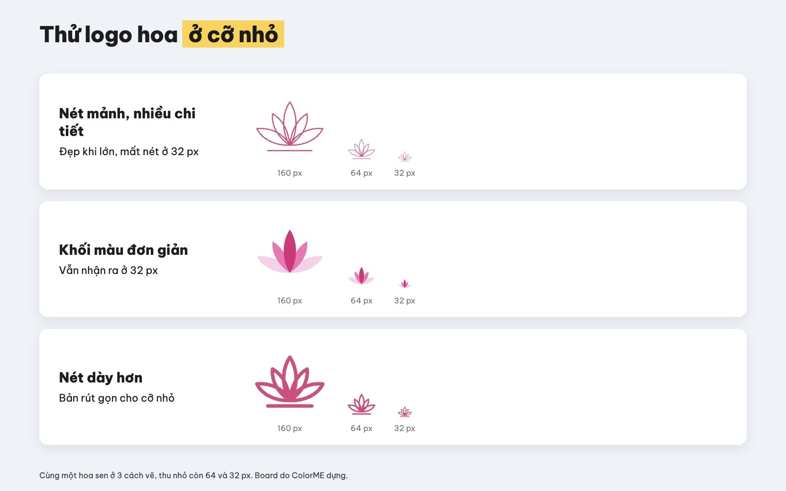 Thử logo hoa ở cỡ nhỏ