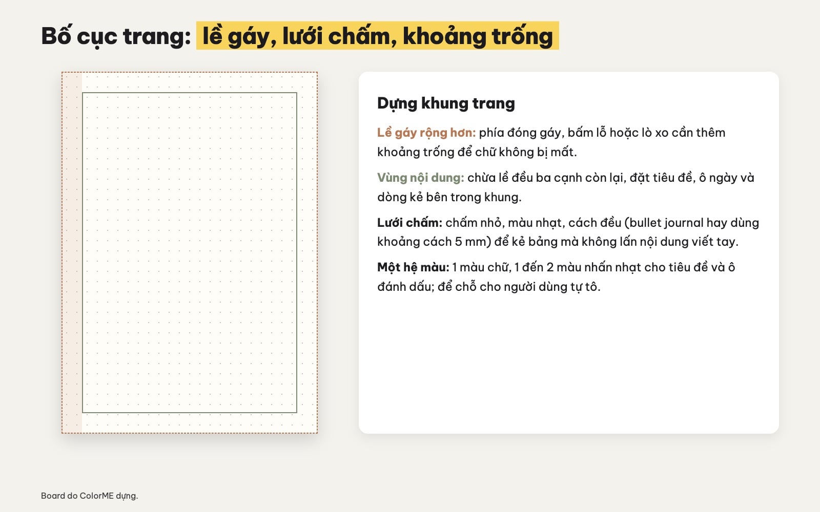 Bố cục trang planner