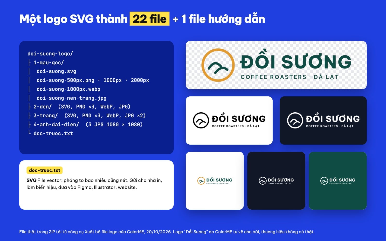 Bộ file logo bàn giao khách gồm SVG, PNG nền trong suốt, JPG và ảnh đại diện