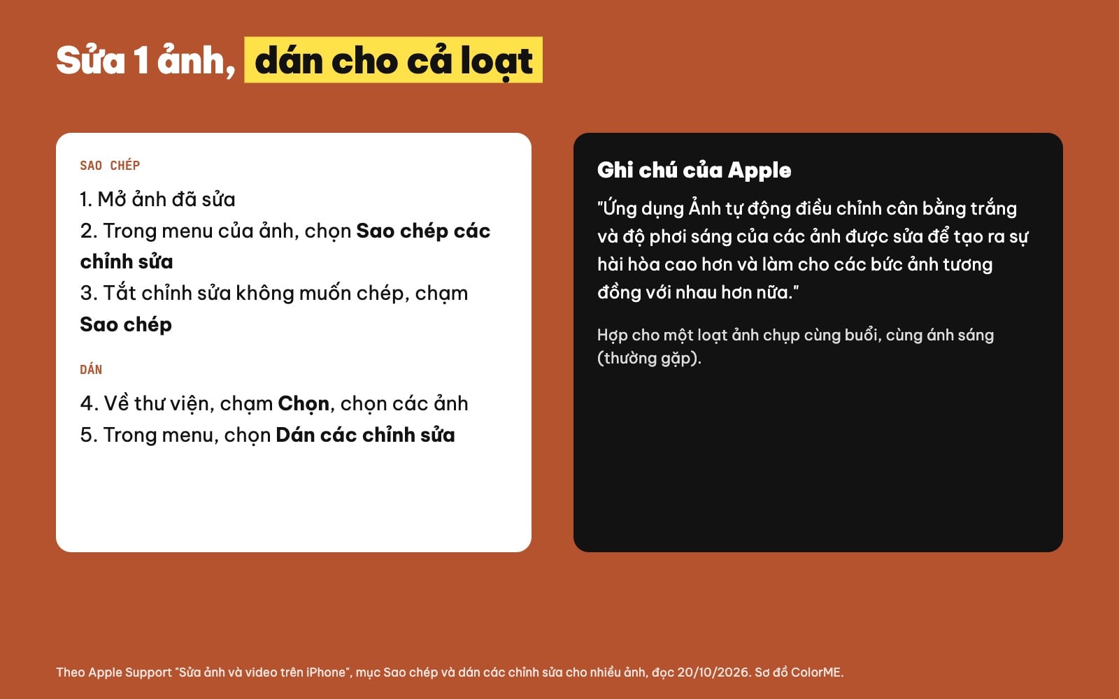 Chỉnh nhiều ảnh cùng lúc trên iPhone