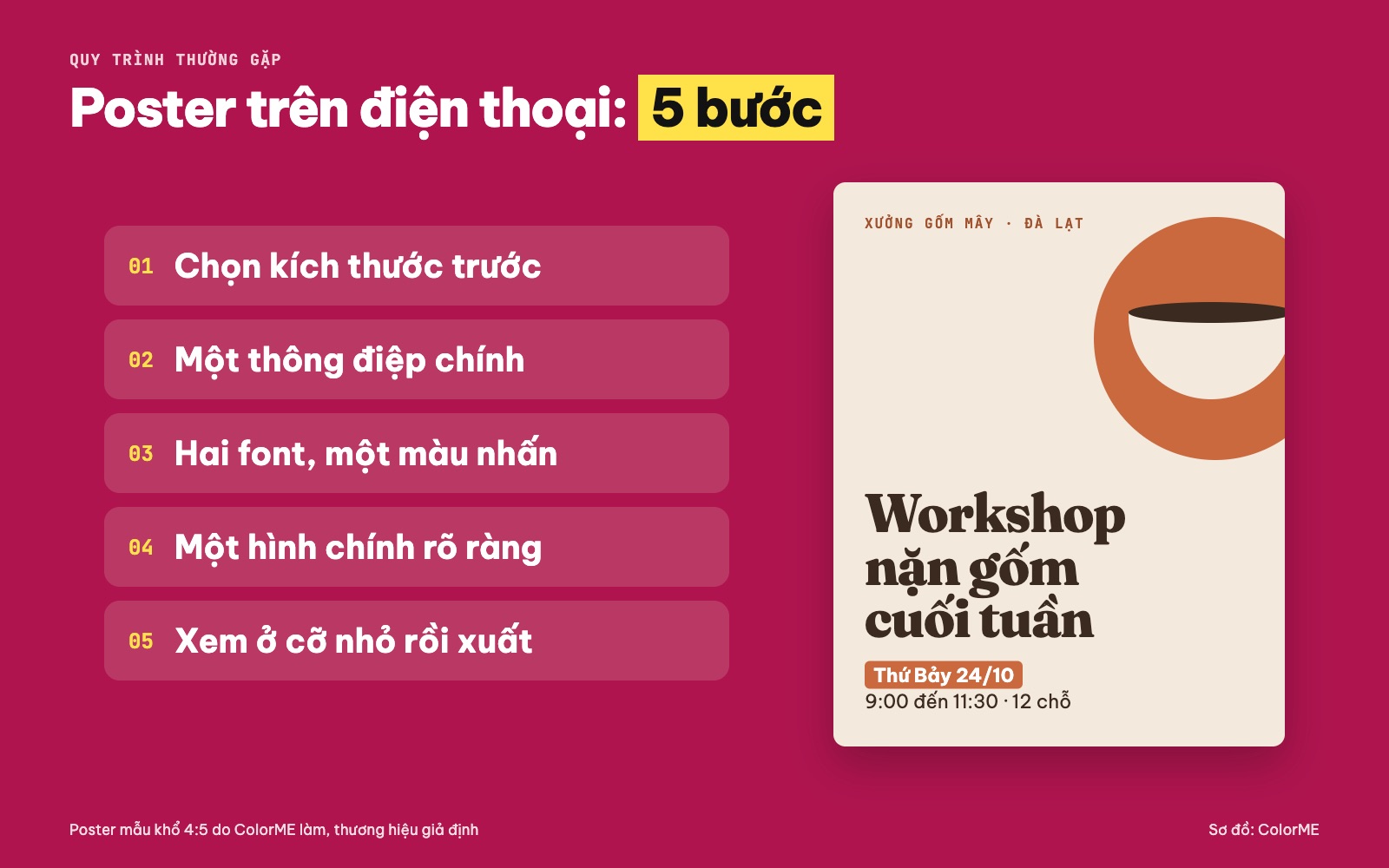Cách làm poster trên điện thoại 5 bước