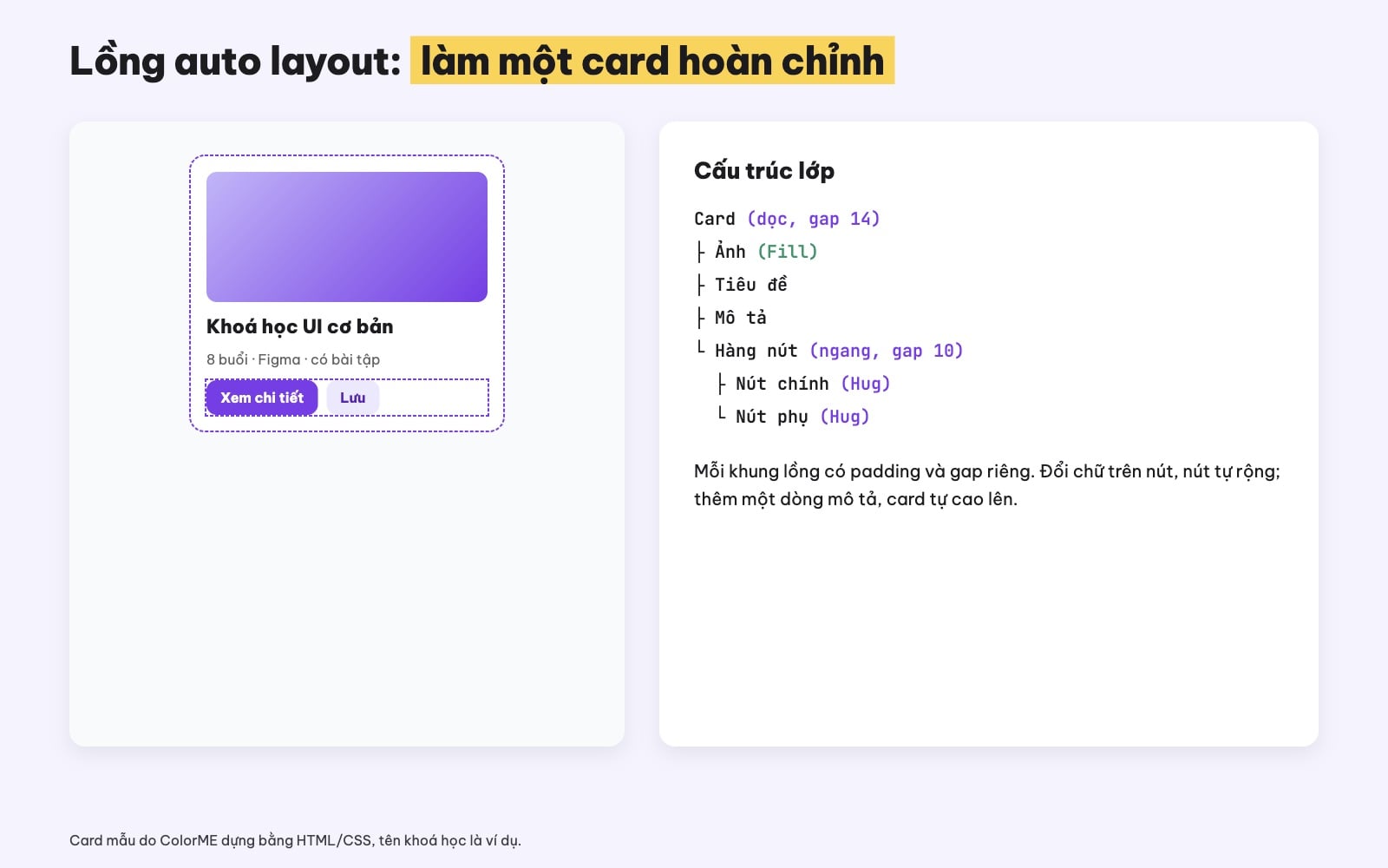 Lồng auto layout làm card trong Figma