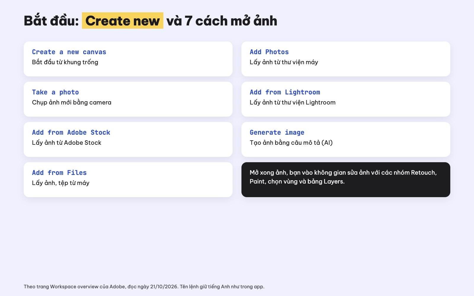 Cách mở ảnh trong Photoshop trên điện thoại