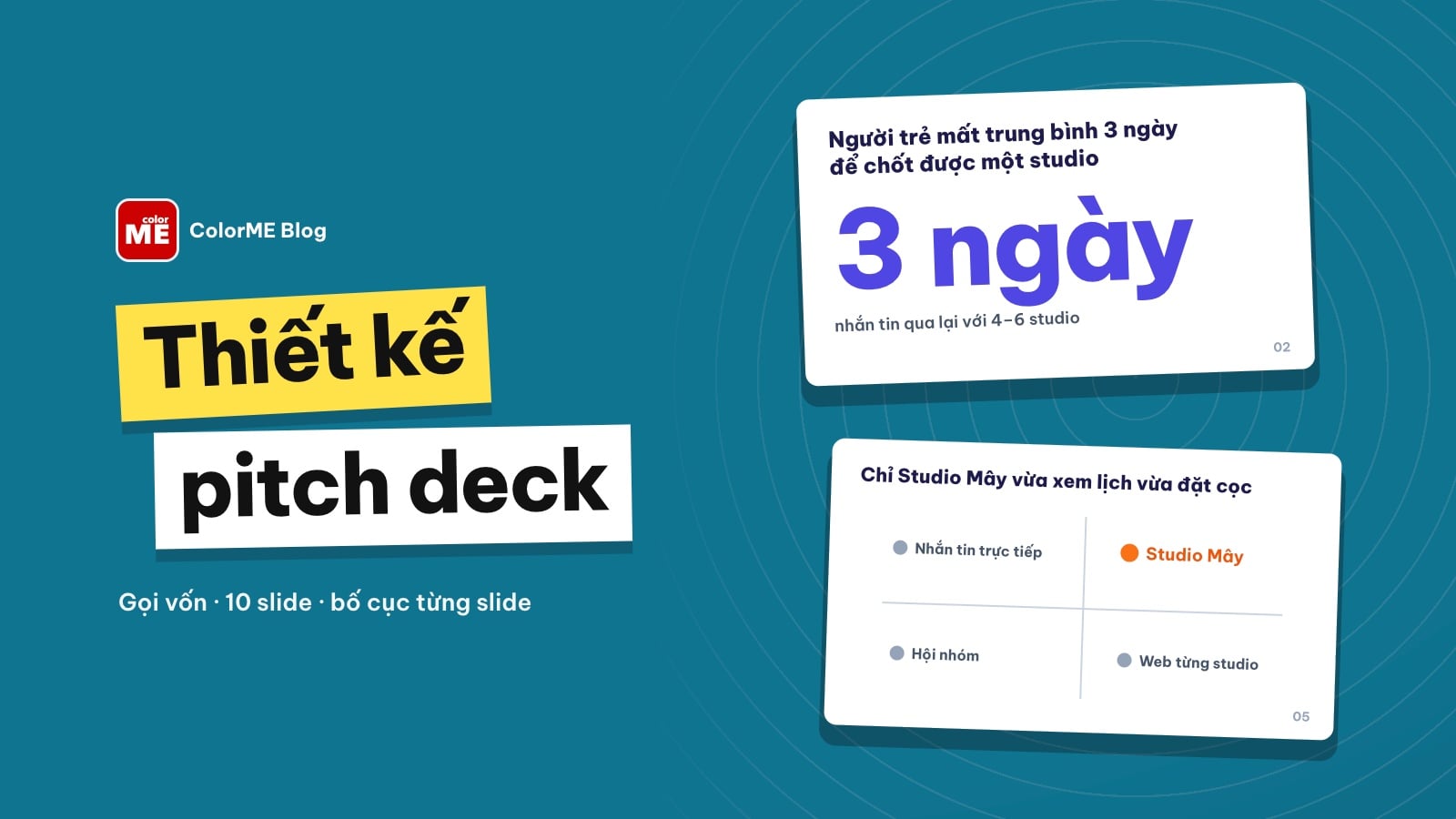 Cách thiết kế pitch deck gọi vốn: 10 slide và bố cục từng slide