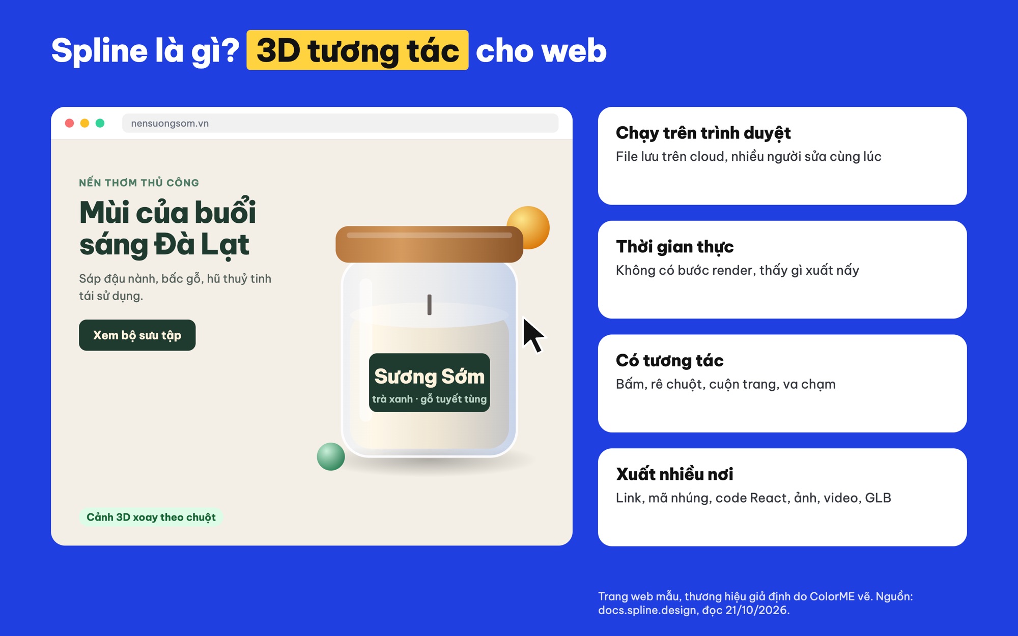 Spline là gì: công cụ 3D tương tác cho web chạy trên trình duyệt
