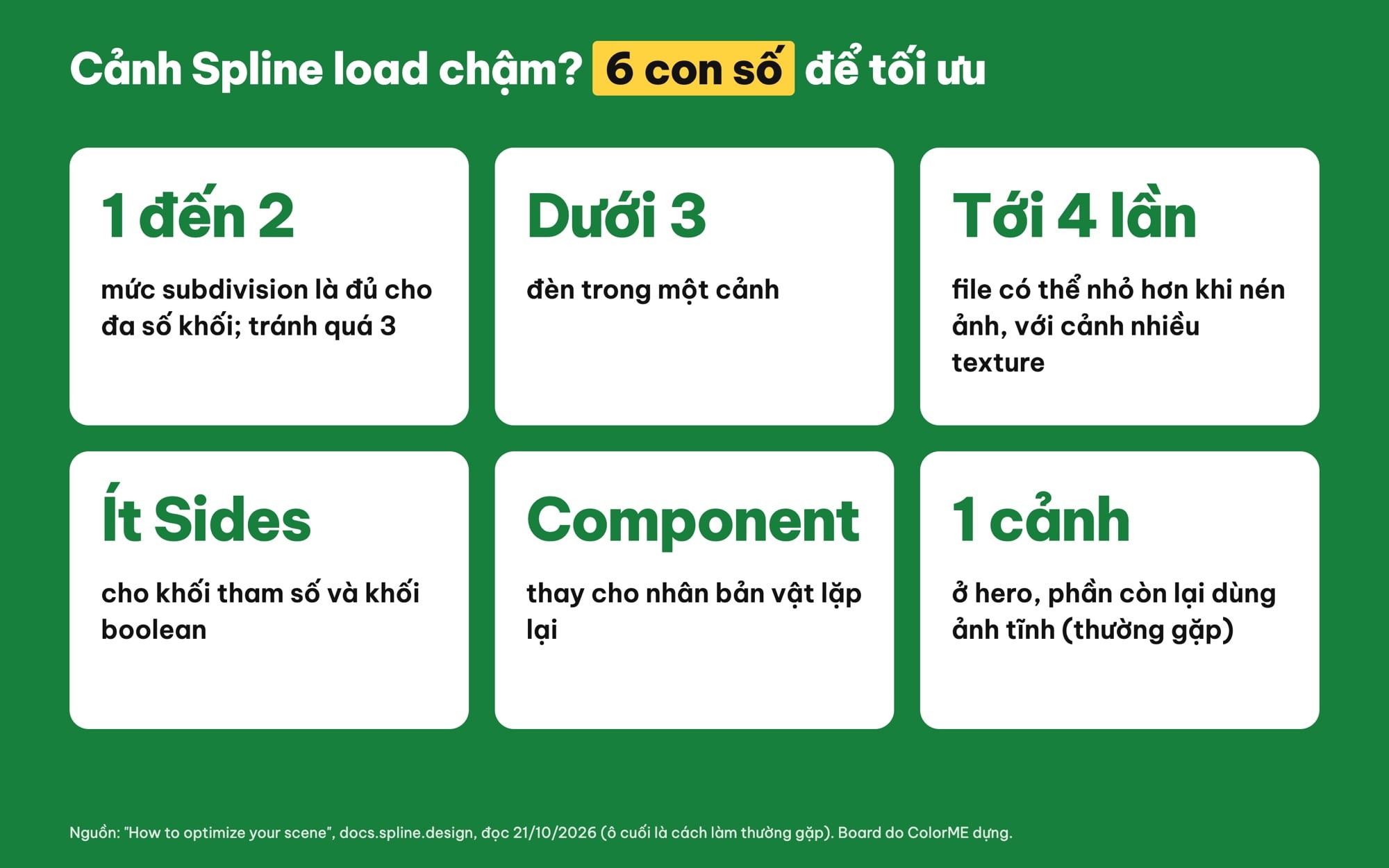 Tối ưu cảnh Spline load nhanh