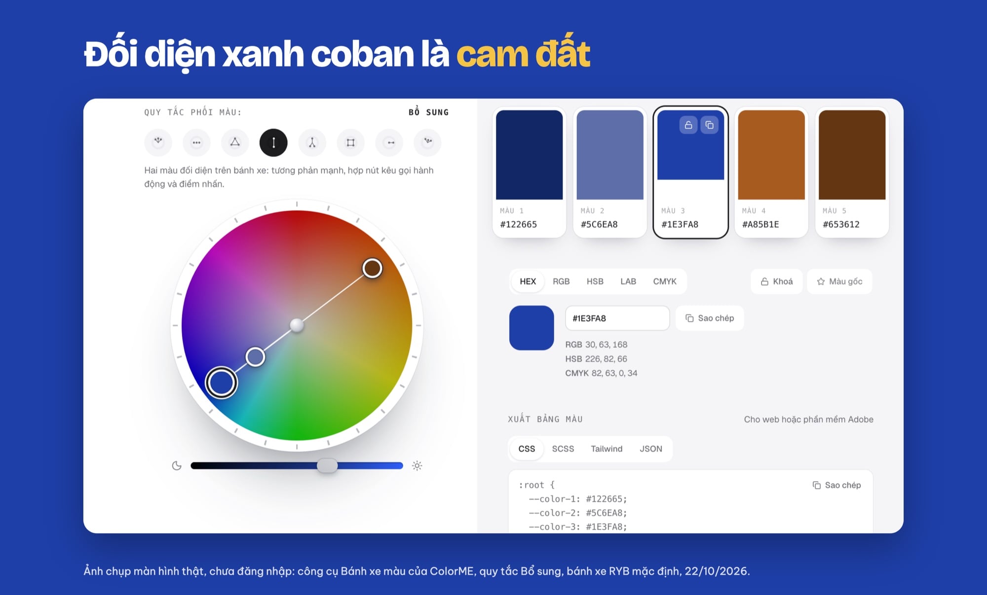 Màu lạnh phối với màu gì trên bánh xe màu