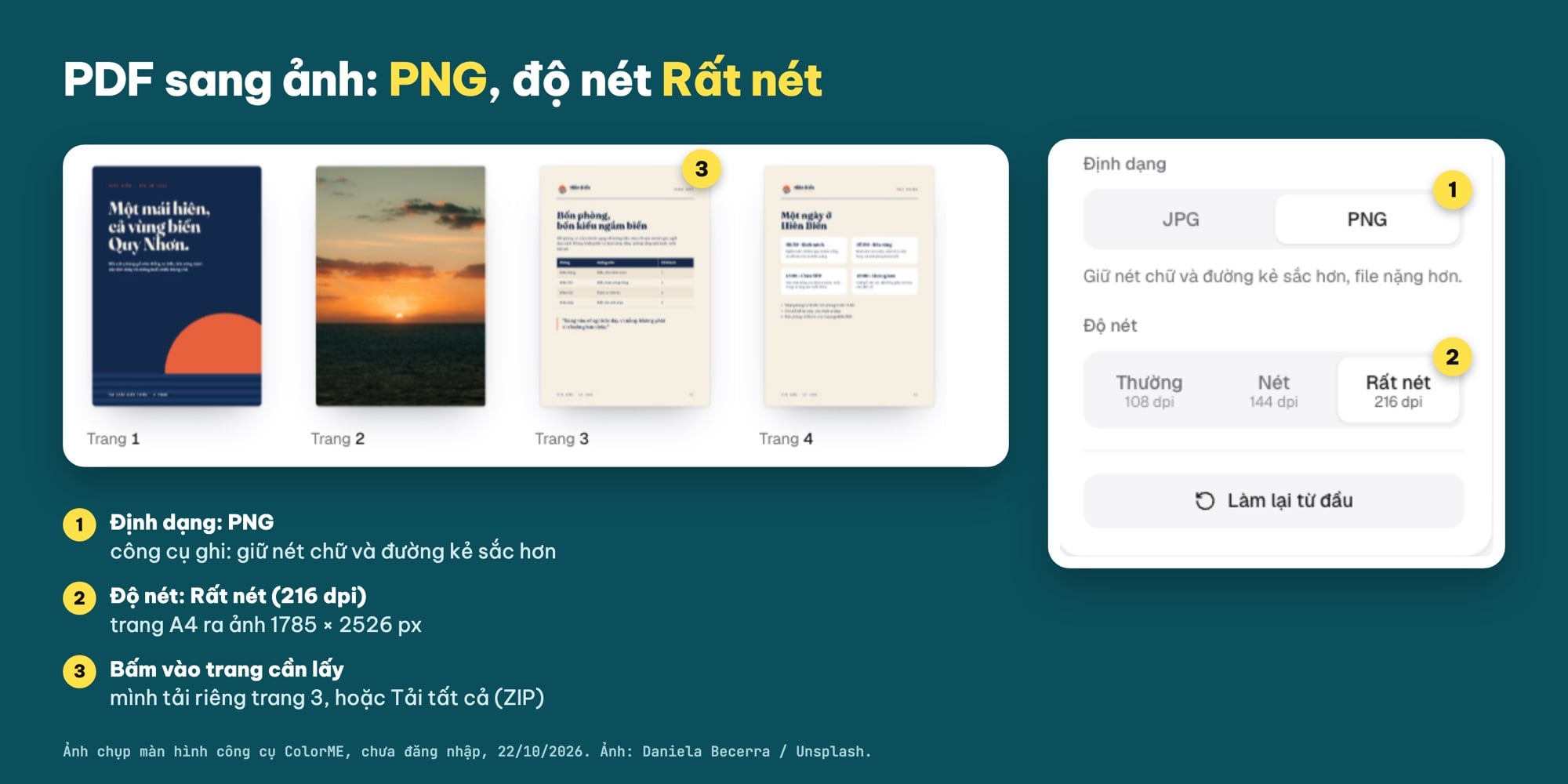 Xuất một trang PDF thành ảnh PNG 216 dpi để chèn vào Word