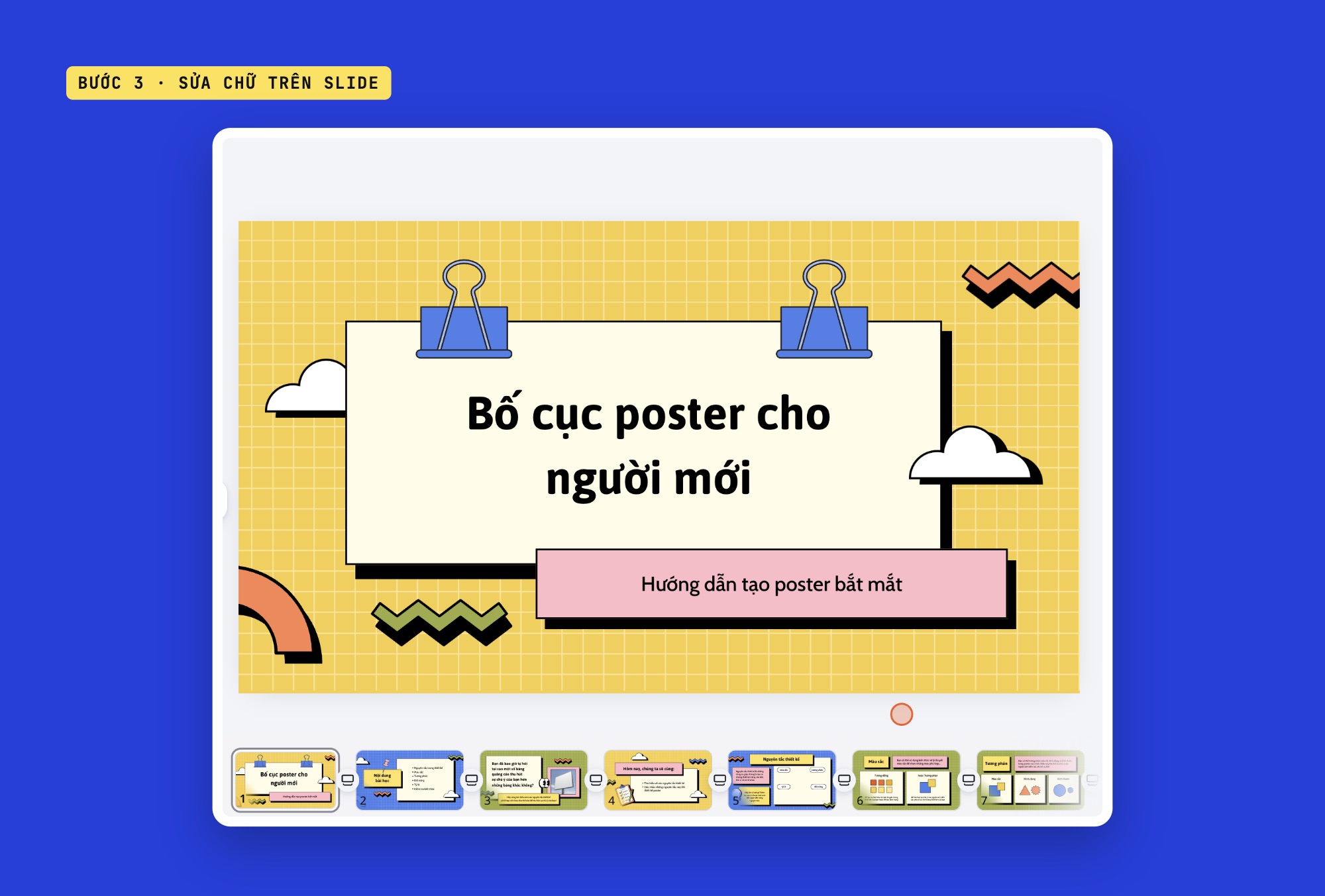 Sửa chữ trên slide Canva