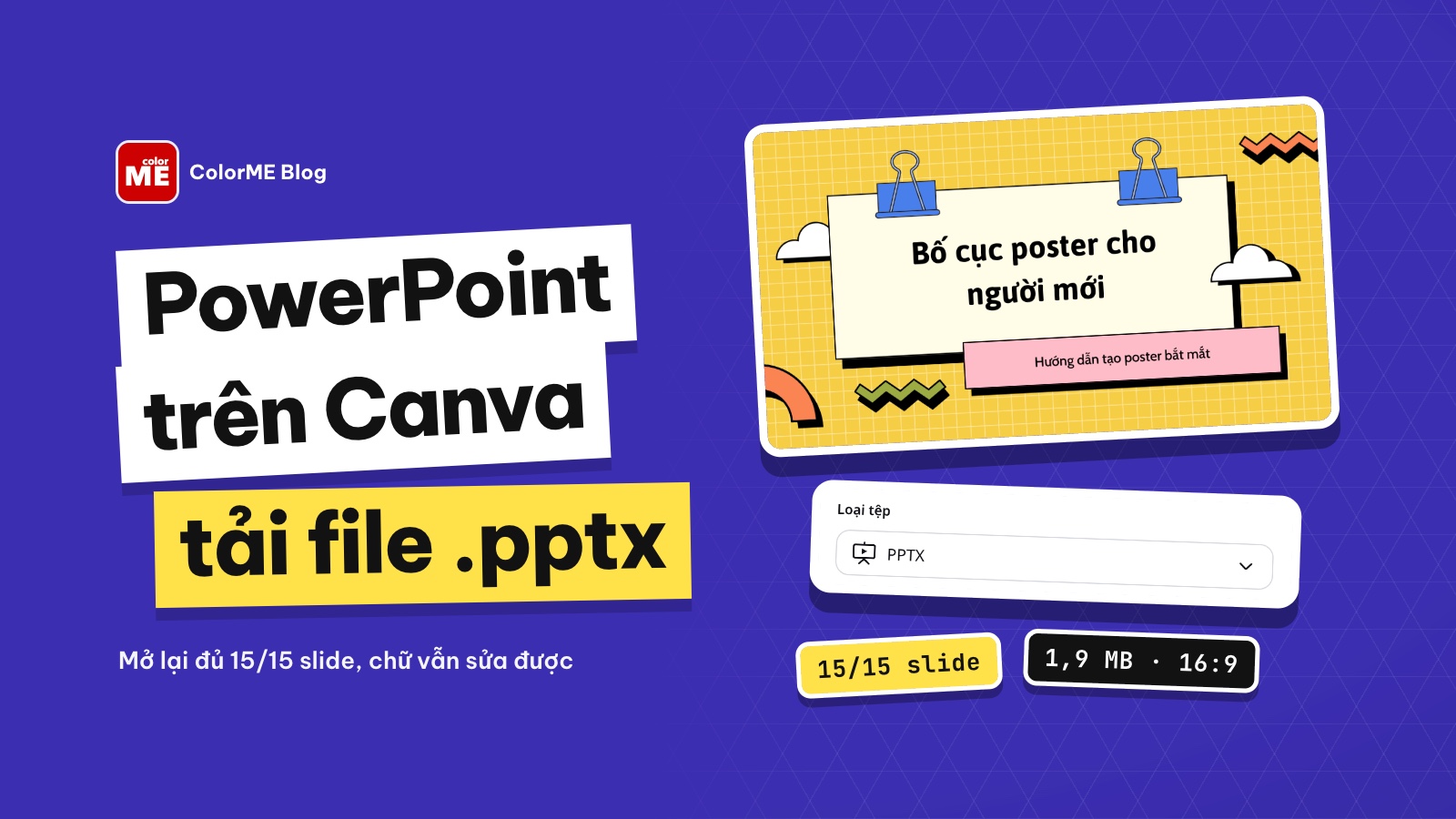 Cách làm PowerPoint trên Canva và tải về file PPTX
