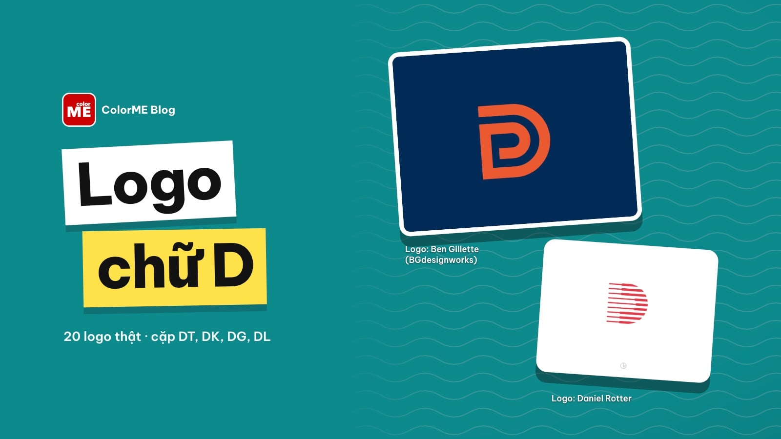 Logo chữ D: 12 ý tưởng, logo chữ Đ và cách ghép DT, DK, DN, DG, DL
