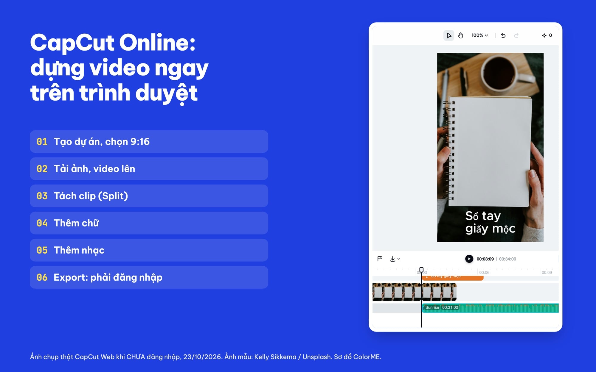 CapCut Online edit video trên trình duyệt